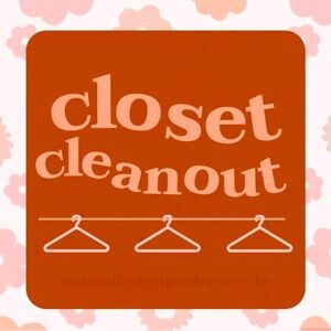 Closet clear out!